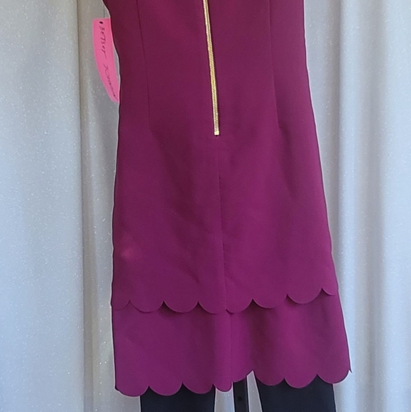 NWT Scalloped Hem Shift Dress by Betsey Johnson, Size 10 - Picture 6 of 16